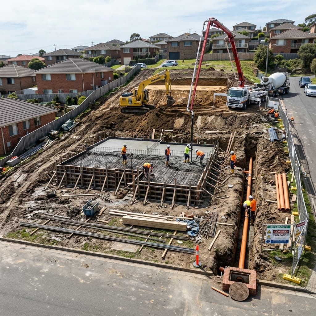 Intervention Terrassement & Fondations