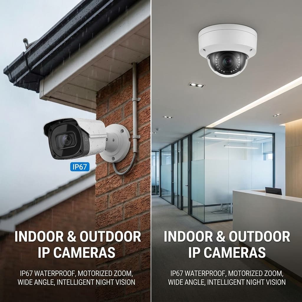 Intervention Caméras IP Intérieures & Extérieures