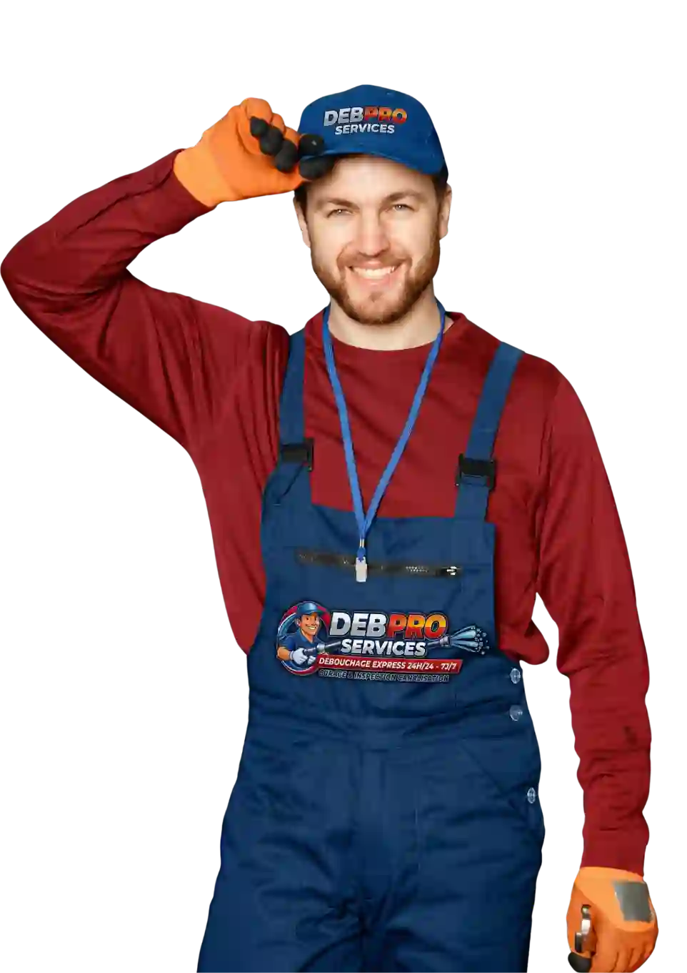 Technicien qualifié DEB PRO SERVICES prêt pour une intervention urgente